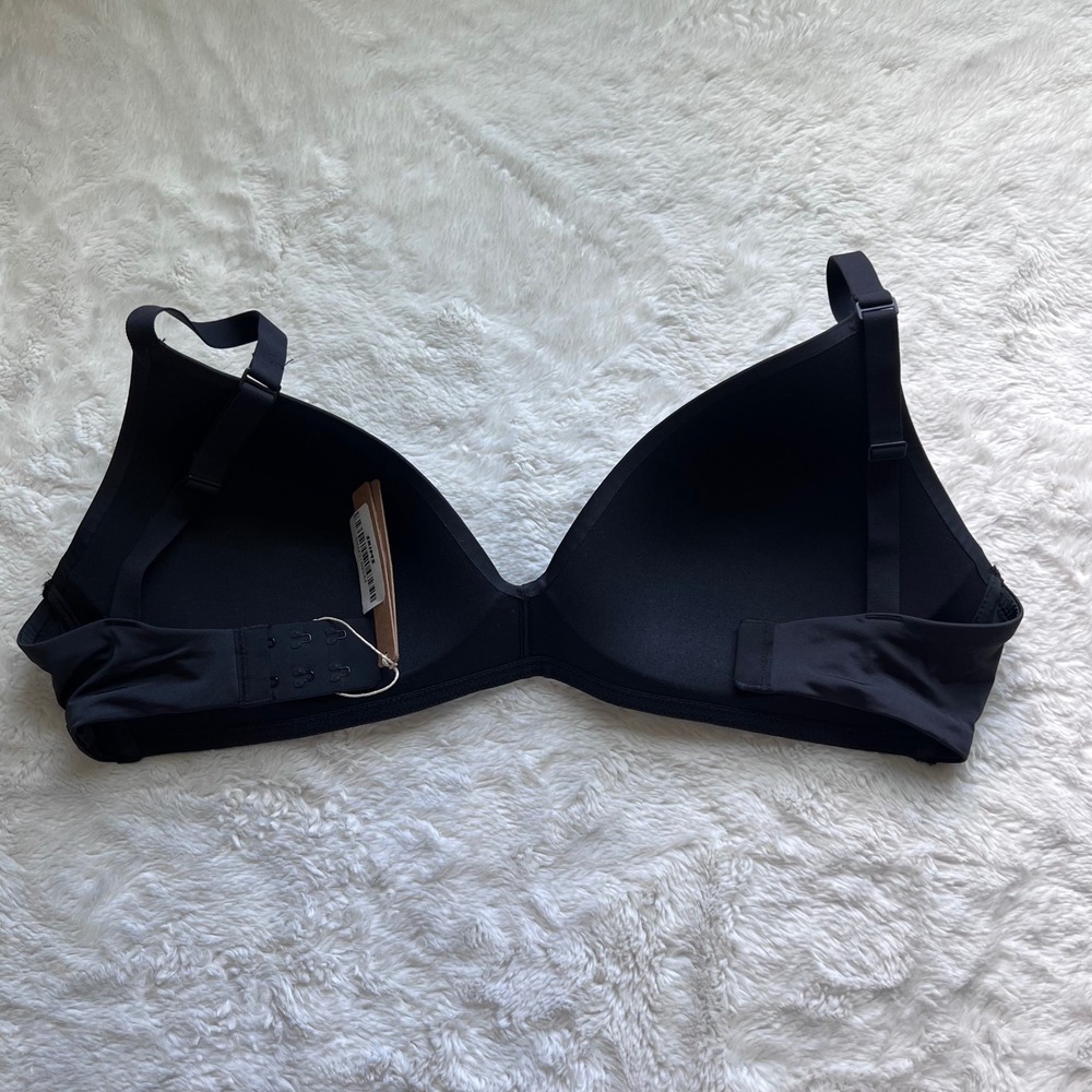 SKIMS Wireless Form T-Shirt Bra Onyx Black BR-WRL-1889 Womens Size 36DD New - Picture 4 of 10